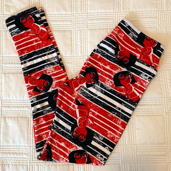 NWOT LuLaRoe The Disney Collection Incredibles Edna Mode Leggings HTF Unicorn - Picture 1 of 4